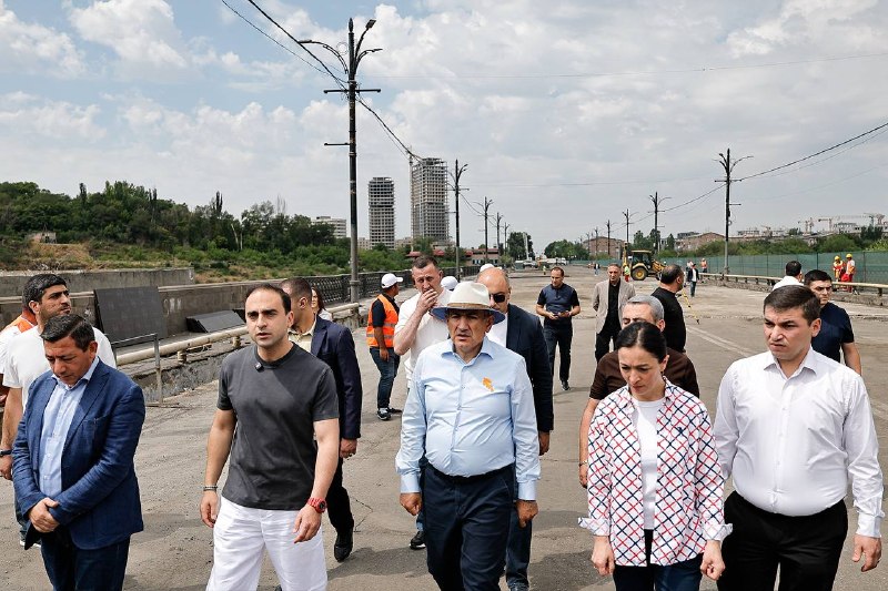В Лорийской области идёт ремонт моста Киевян — премьер-министр проинспектировал работы